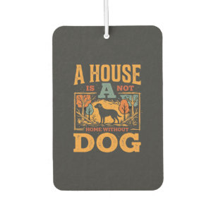 Dog Home Vintage House Car Air Freshener