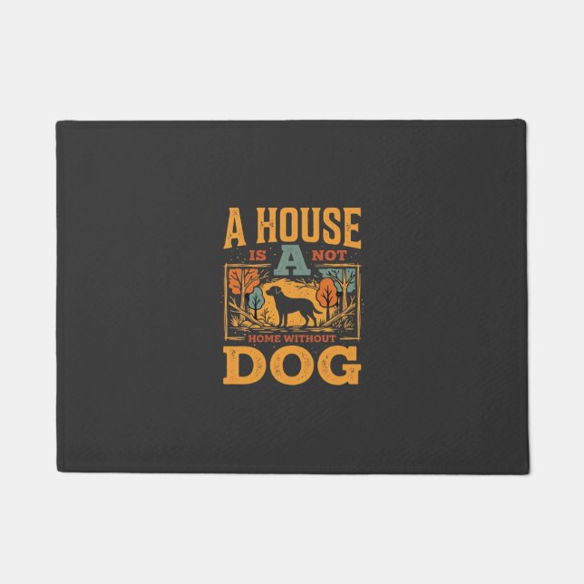 Dog Home Vintage House Doormat (Front)
