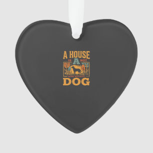Dog Home Vintage House Ornament