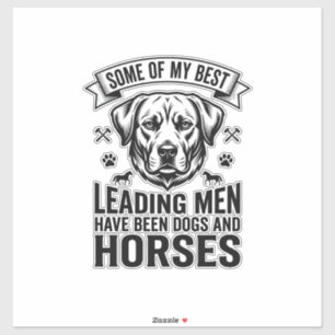Dog Horse Lover Vintage Leading Men Design_1