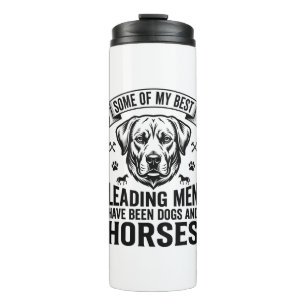 Dog Horse Lover Vintage Leading Men Design_1 Thermal Tumbler