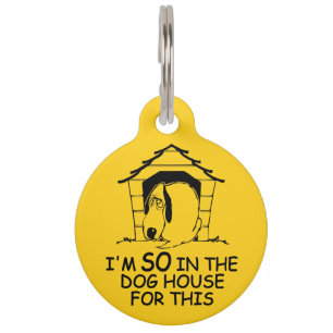 DOG HOUSE custom color pet tag