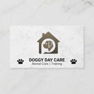 Dog House Logo   Animal Services Business Card