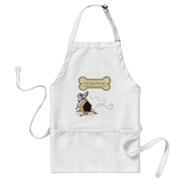 Dog House PETS TREATS BUSINESS HOME Standard Apron (Front)