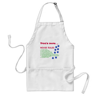 Dog House Rules - rules to live by Standard Apron