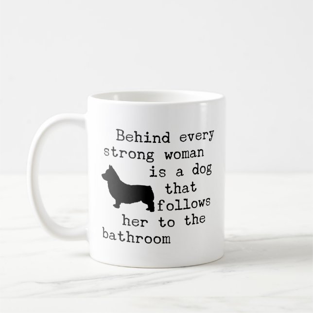 Dog Humour Quote - Corgi Coffee Mug (Left)