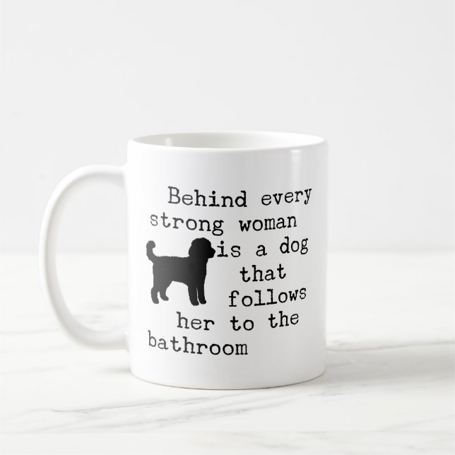 Dog Humour Quote - Labradoodle Coffee Mug (Left)