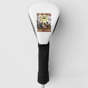 Dog Hunts Zombies Halloween German Shepherd Moon_1 Golf Head Cover