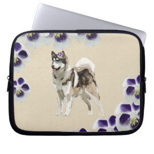 Dog, Husky Dog  Art Neoprene Laptop Sleeve 10"