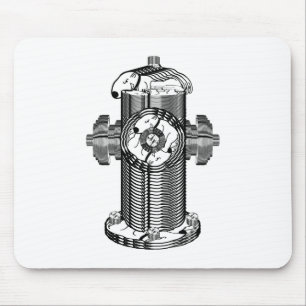 Dog Hydrant Mouse Mat