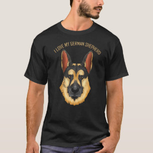 Dog I Love My German Shepherd T-Shirt