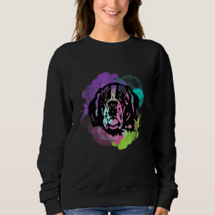 Dog I Splash Art Saint Bernard Sweatshirt