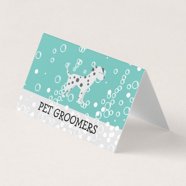 Dog Icon | Pet Groomer  | Animal Services Business Card (Front)