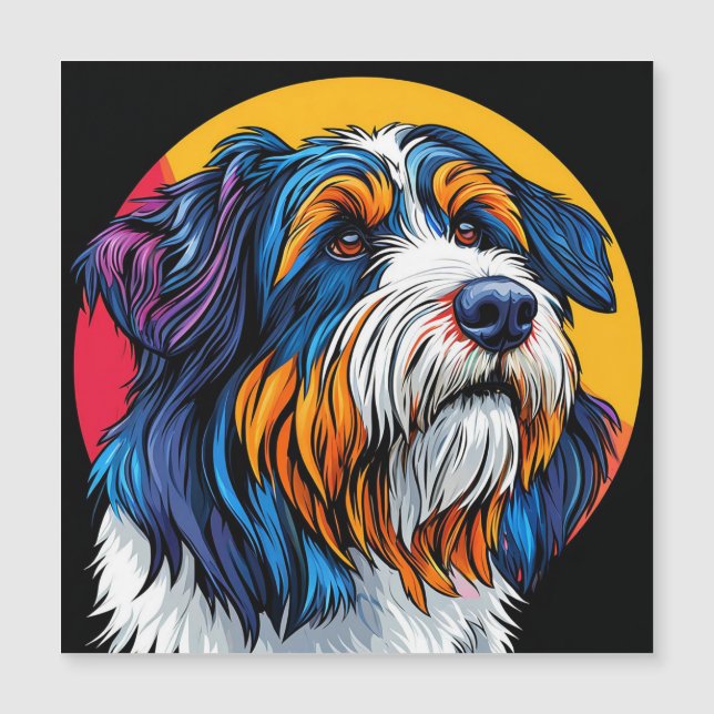 Dog Illustrating Vibrant Creativity (Front)