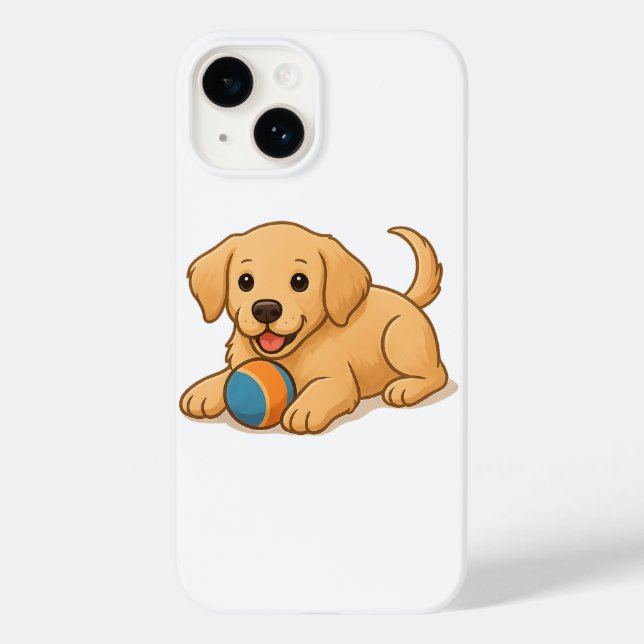  dog illustration  realistic dog art  kids Case-Mate iPhone case (Back)
