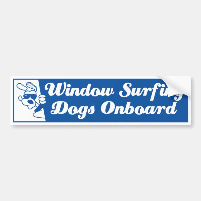 Dog In A Car Bumper Sticker (Front)