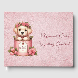 Dog In A Pail Mum and Dad's Wedding Guest Book