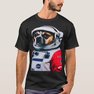 Dog In Astronaut Suit T-Shirt