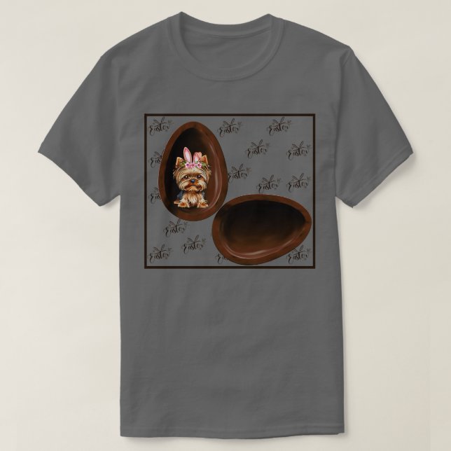 Dog In Egg Bunny Dog For Easter T-Shirt (Design Front)