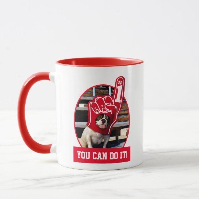 Dog In Foam Hand Mug (Left)