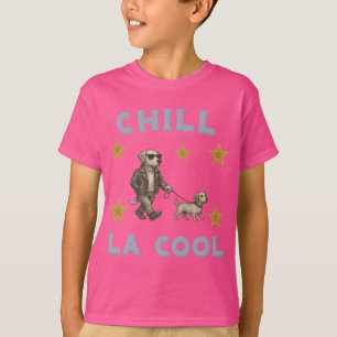 Dog in Glasses Walking its Fellow T-Shirt