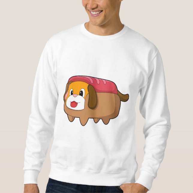Dog in Hotdog Sweatshirt (Front)