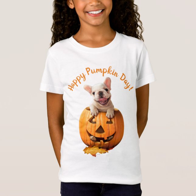 Dog in Jack-o-Lantern T-Shirt (Front)
