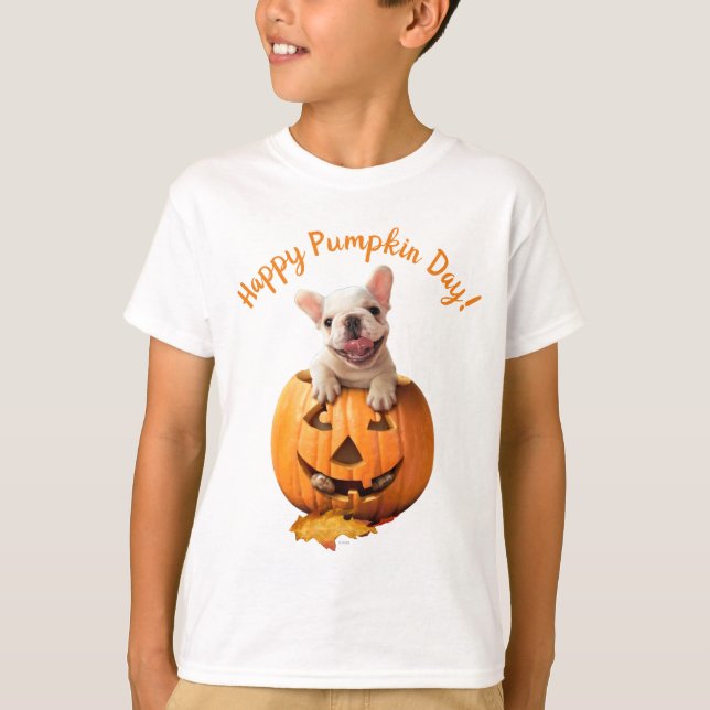 Dog in Jack-o-Lantern T-Shirt (Front)