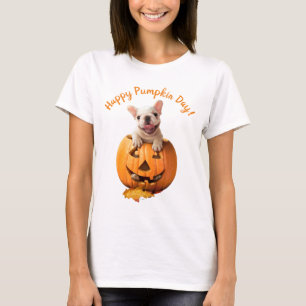 Dog in Jack-o-Lantern T-Shirt