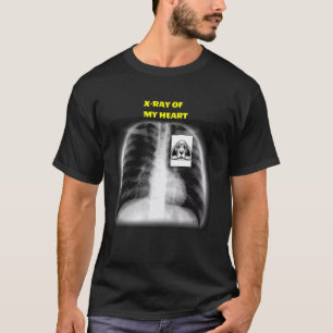 Dog In Me Bloodhound Heart X-Ray Funny Dog Design T-Shirt