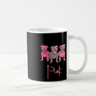 Dog In October We Wear Pink Ribbon Breast Cancer Coffee Mug
