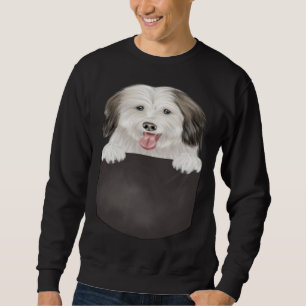 Dog In Pocket Dog Coton de Tulear Sweatshirt