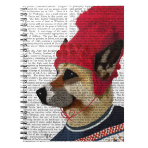 Dog in Ski Sweater 2 Notebook