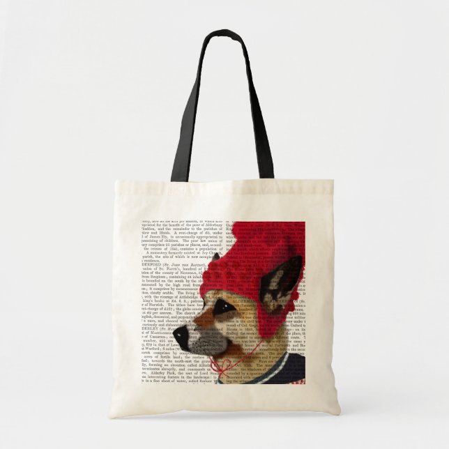 Dog in Ski Sweater 2 Tote Bag (Front)