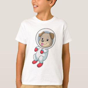 Dog in Space in Suit T-Shirt