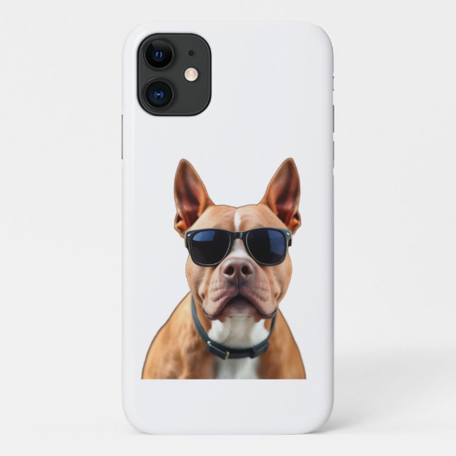 Dog in Sunglasses Apple iPhone 11 Case (Back)