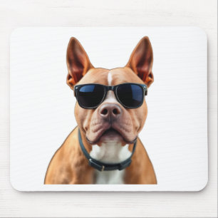 Dog in Sunglasses Mousepad