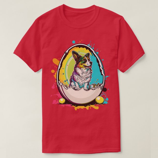 Dog in the egg 119 T-Shirt (Design Front)