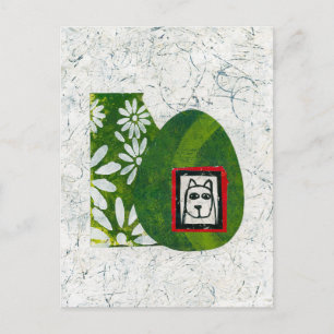 Dog In The Garden Postcard