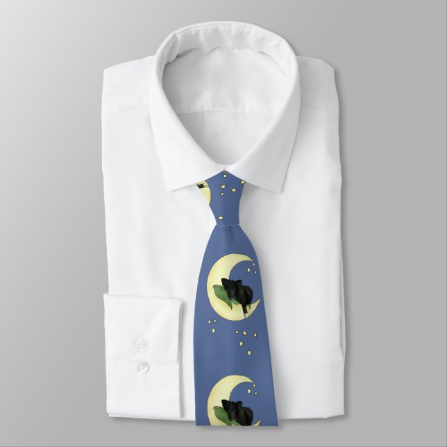 Dog in the Moon Tie (Tied)