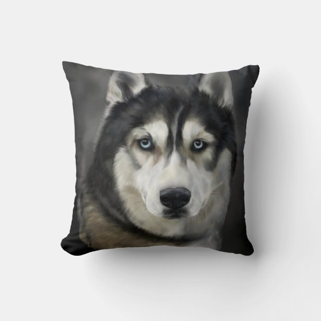 Dog In The Snow Cushion (Front)