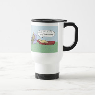 Dog in Therapy Cartoon Travel Mug