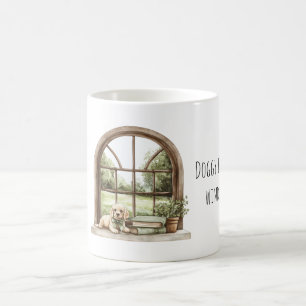 Dog in Window Coffee Mug