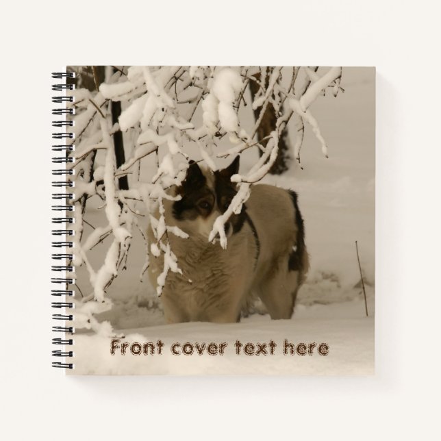 Dog in winter notebook (Front)