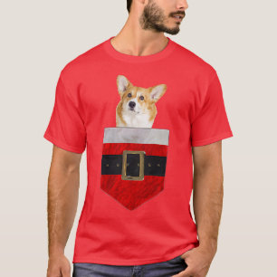 Dog In Your Pocket Santa Corgi-866 T-Shirt