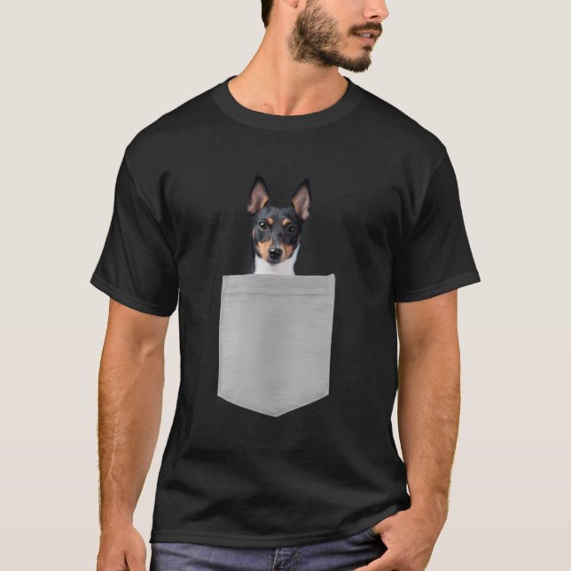 Dog In Your Pocket Toy Fox Terrier T-Shirt (Front)