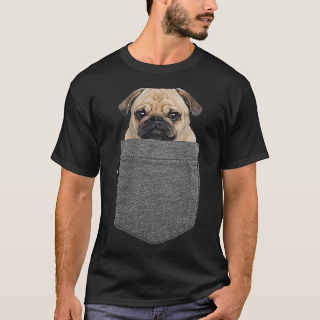 Dog in Your Pocket Tshirt Pug Shirt_1 (Front)