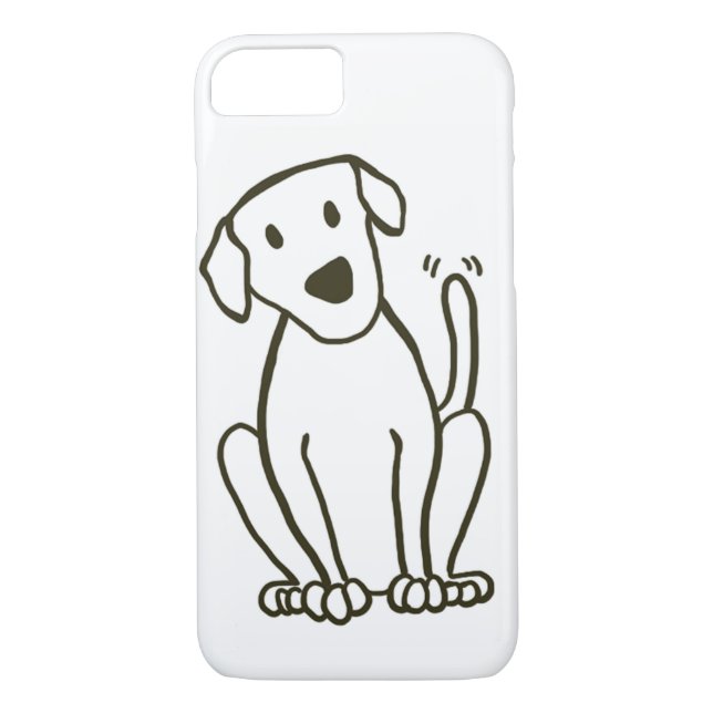Dog iPhone 7 Case - Labrador Love (Back)