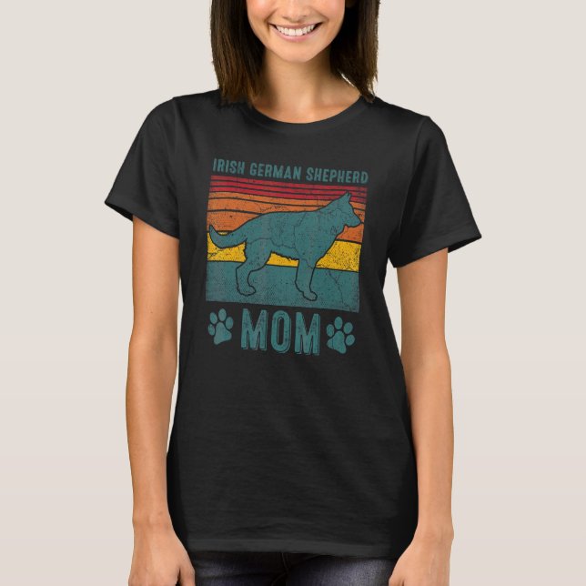 Dog Irish German Shepherd Mum T-Shirt (Front)