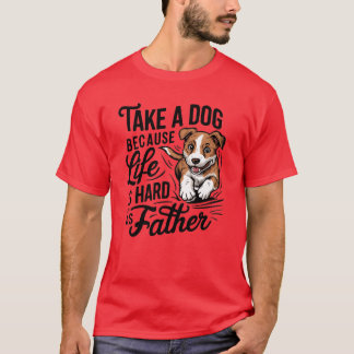 Dog is a good friend retro T-Shirt